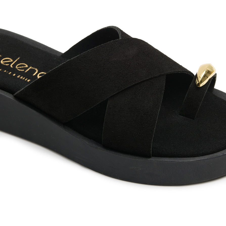 Flatform Soft FF400 - Μαύρο Καστόρι με Χρυσό Δάχτυλο