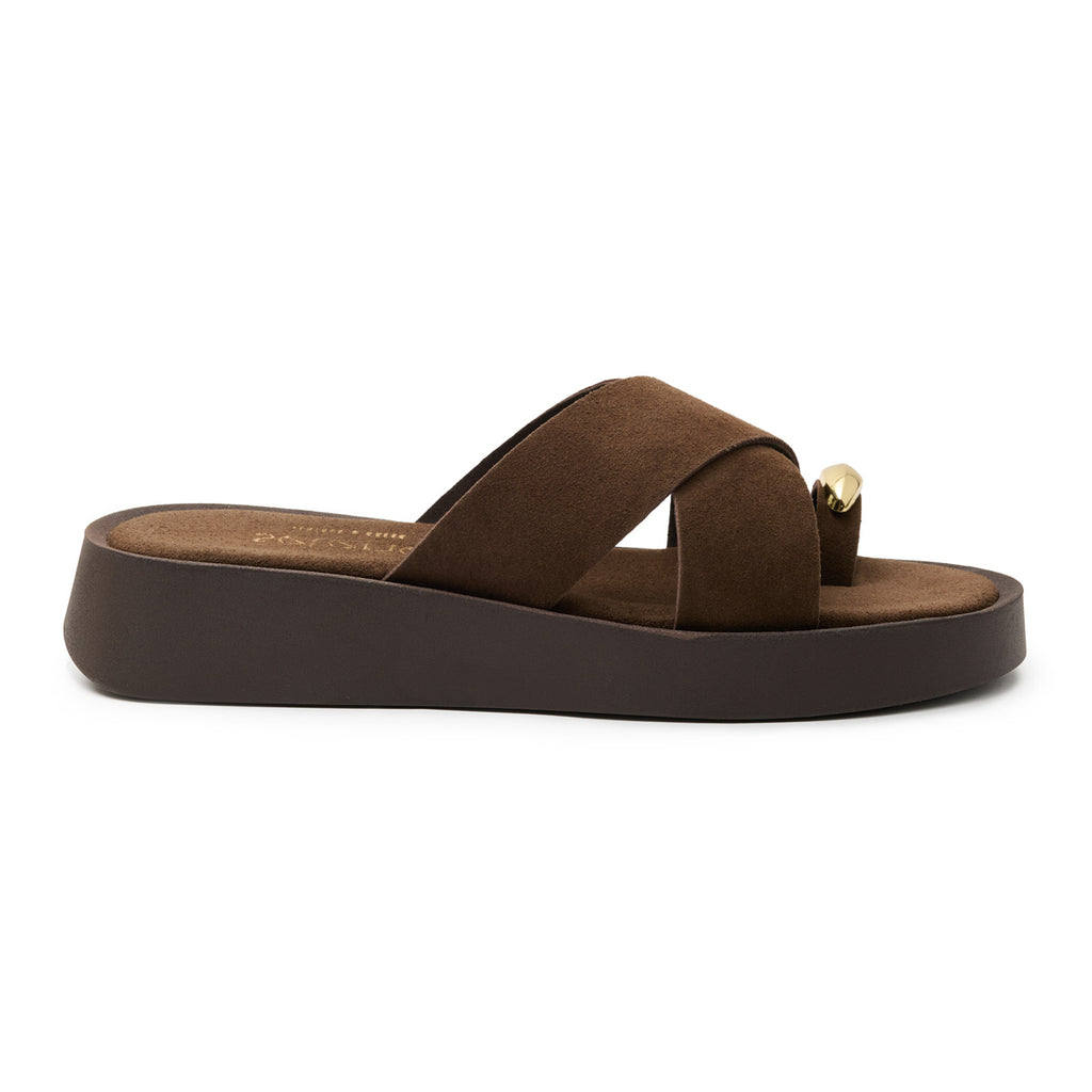 Flatform Soft FF400 - Καφέ Καστόρι με Χρυσό Δάχτυλο