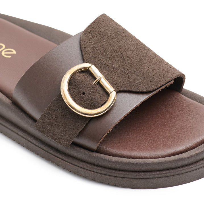 Flatform Soft FF800 - Καφέ Δέρμα & Καφέ Καστόρι