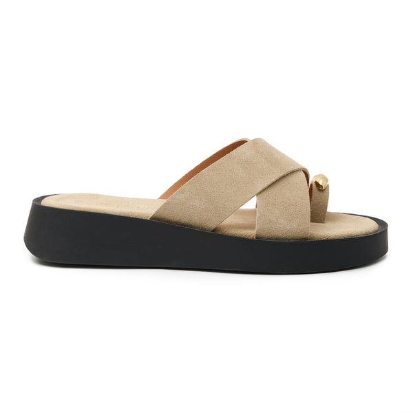 Flatform Soft FF400 - Offwhite Καστόρι με Χρυσό Δάχτυλο